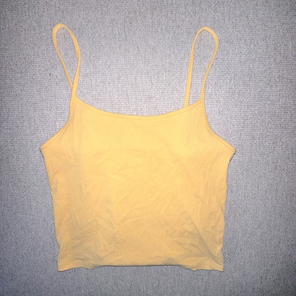 American Eagle Outfitters Tops - AE | Cropped Yellow Tank Top